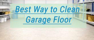Best Way to Clean Garage Floor