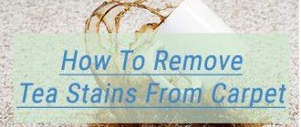 How To Remove Tea Stains From Carpet