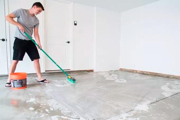 clean garage floor