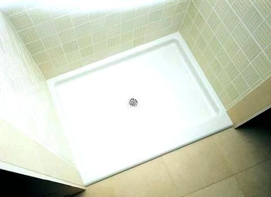 white shower floor pans shower base